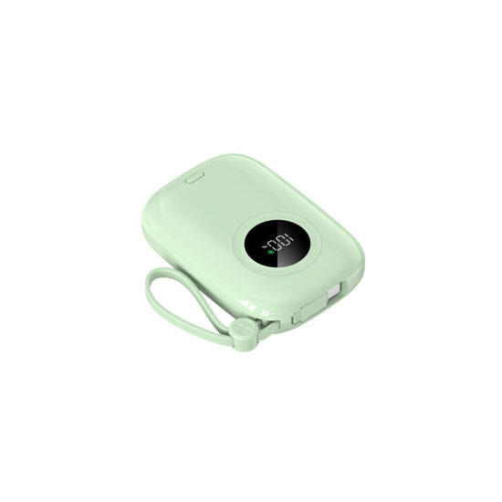 10000mAh Portable Power Bank with Built-in Cables and Fast Charging