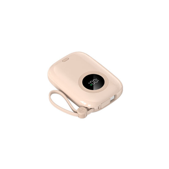 10000mAh Portable Power Bank with Built-in Cables and Fast Charging