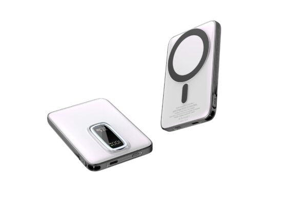 Magnetic Wireless 10000mAh Power Bank with Kickstand and Built-in Cable