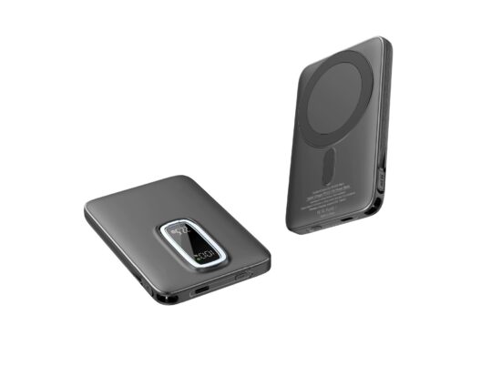 Magnetic Wireless 10000mAh Power Bank with Kickstand and Built-in Cable