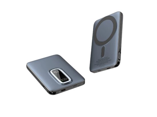 Magnetic Wireless 10000mAh Power Bank with Kickstand and Built-in Cable