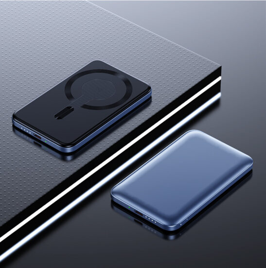 Slim Magnetic Wireless Power Bank 10000mAh with Fast Charging and Aluminum Shell