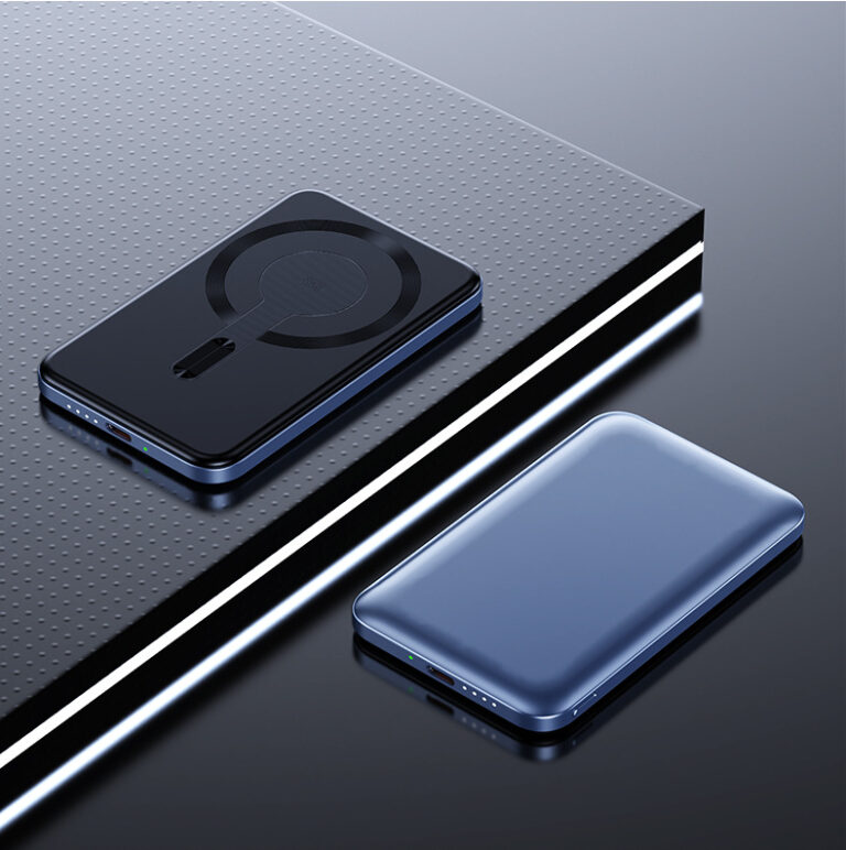 Slim Magnetic Wireless Power Bank 10000mAh with Fast Charging and Aluminum Shell