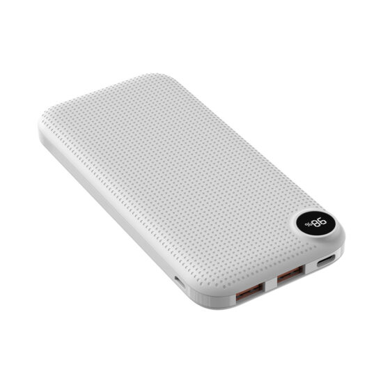 Slim 10000mAh Fast Charging Power Bank with LED Display for Travel and Business Use