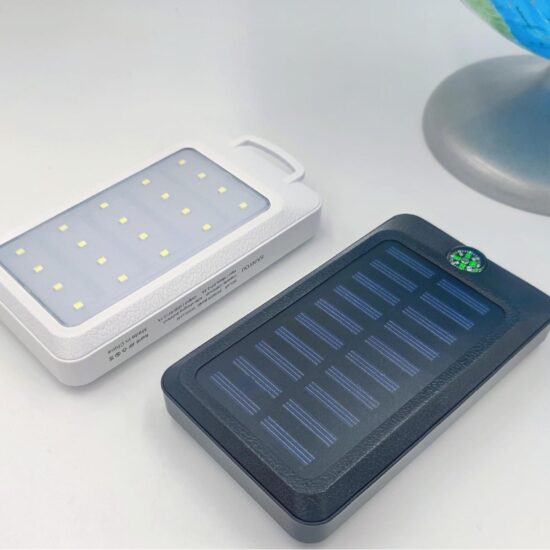  10000mAh Solar Camping Power Bank with LED Light