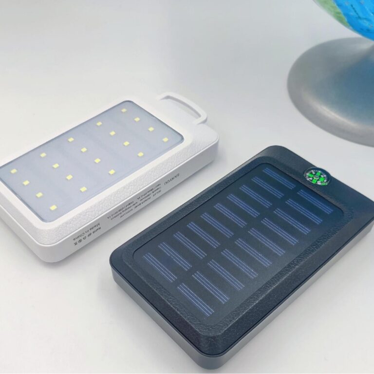 10000mAh Solar Camping Power Bank with LED Light