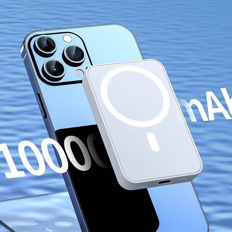 15W magnetic wireless power bank with fast charge and 10000mAh capacity"