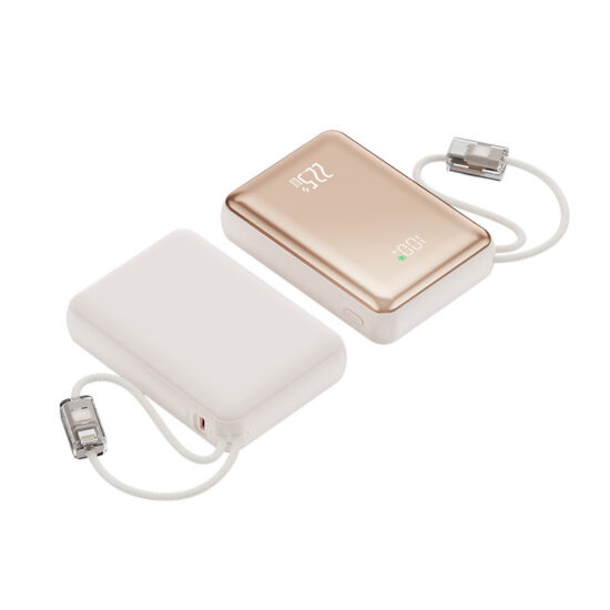 20000mAh Power Bank with Fast Charging and Built-in Cable for Cross-Border Gift Use