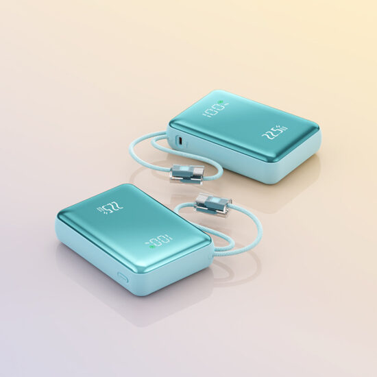 20000mAh Power Bank with Fast Charging and Built-in Cable for Cross-Border Gift Use