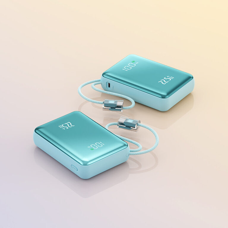 20000mAh Power Bank with Fast Charging and Built-in Cable for Cross-Border Gift Use