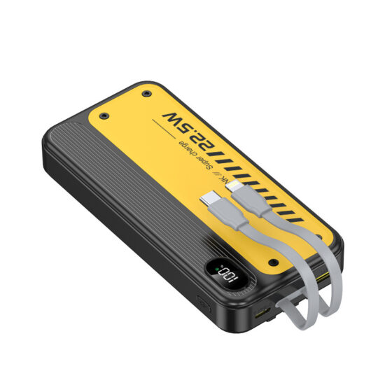 20000mAh Power Bank with Built-in Cables for Fast Charging and Gifts

