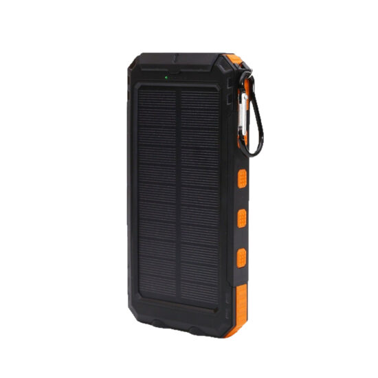 Waterproof Solar Power Bank 20000mAh with Compass and LED