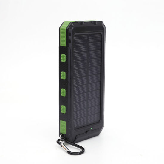 Waterproof Solar Power Bank 20000mAh with Compass and LED