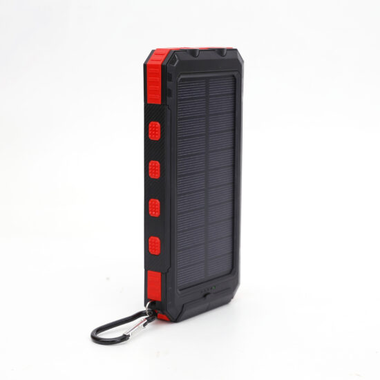Waterproof Solar Power Bank 20000mAh with Compass and LED