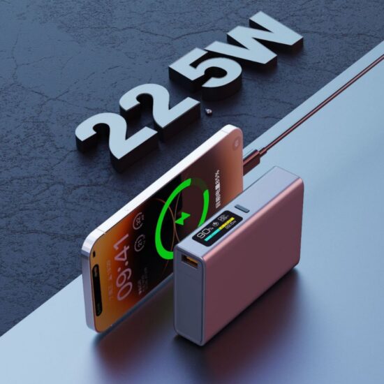 Smart TFT Display 10000mAh Power Bank with 22.5W Fast Charging