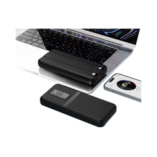 Mini 22.5W Fast Charging Power Bank with Built-in Cable and Dual-Way Charging

