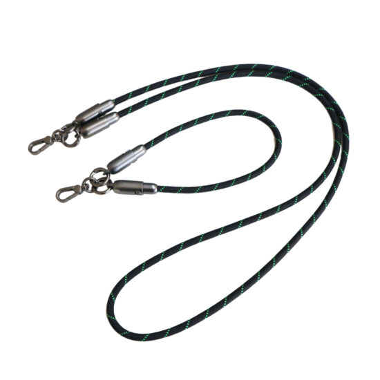 240W Braided Lanyard Charging Cable for Phones – 2-in-1 Outdoor Fast Charger