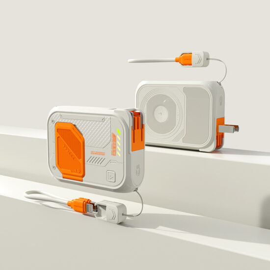 "3-in-1 MagSafe wireless power bank with built-in plug and cables"