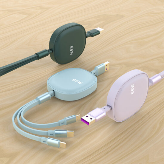 3-in-1 Retractable Fast Charging Cable | Multi USB Charger for Phone, Events & Gifts
