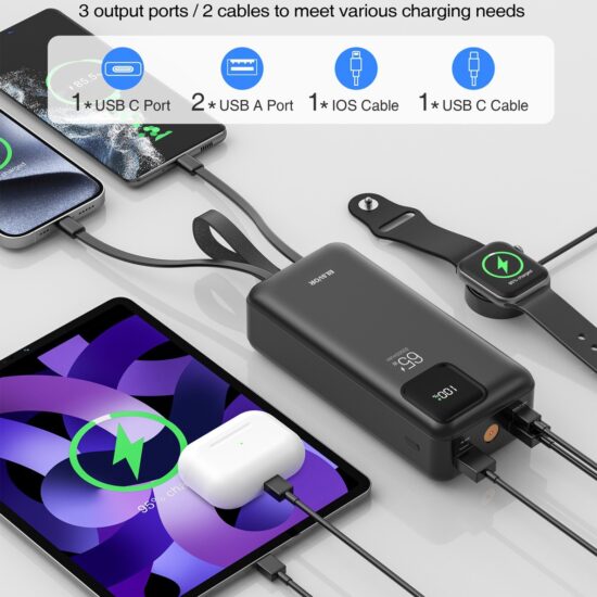 65W 30000mAh High-Capacity Fast Charging Power Bank for Travel & Wholesale