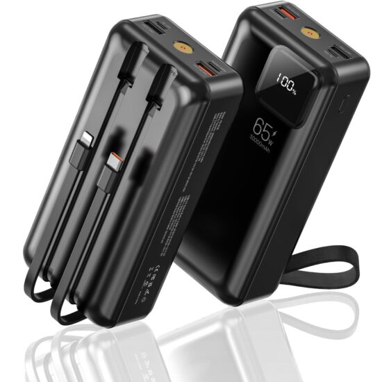 65W 30000mAh High-Capacity Fast Charging Power Bank for Travel & Wholesale