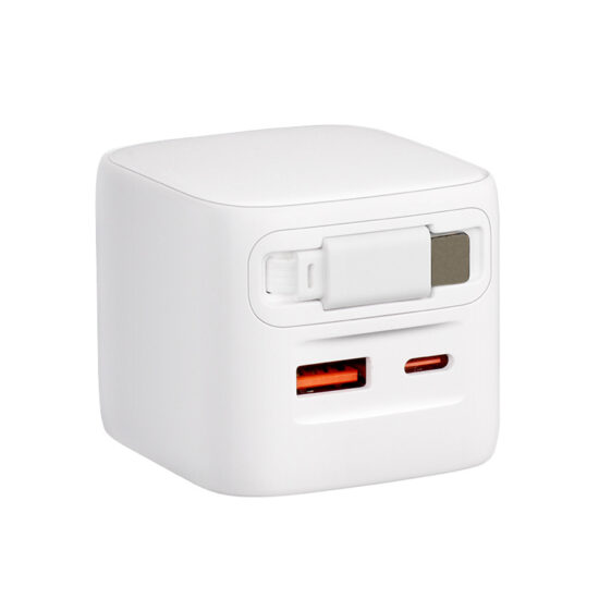 30W Retractable Type-C Charger for iPhone 15/16 Fast Charging