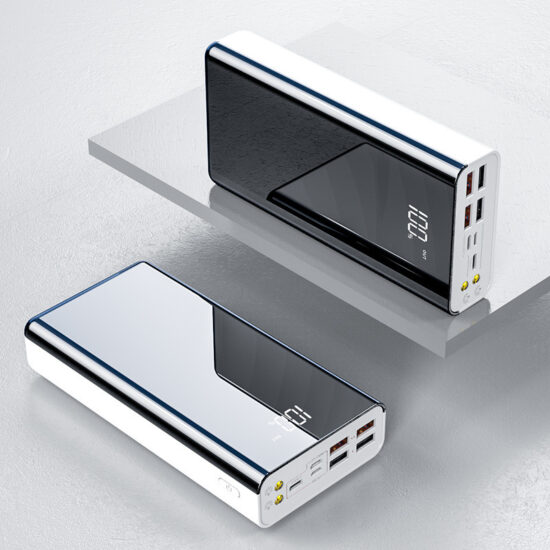 50000mAh power bank with full-screen digital display and multi-input charging