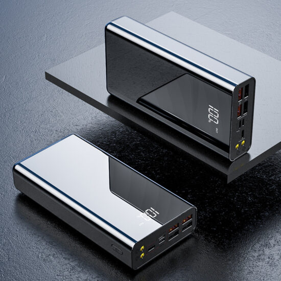 50000mAh power bank with full-screen digital display and multi-input charging