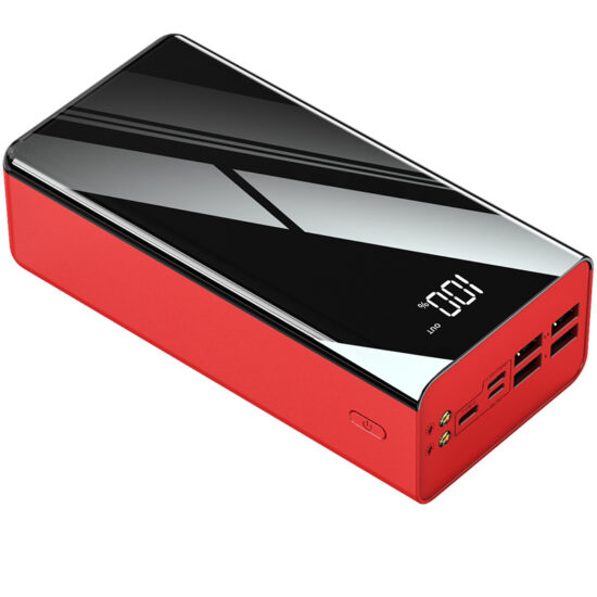 50000mAh power bank with full-screen digital display and multi-input charging