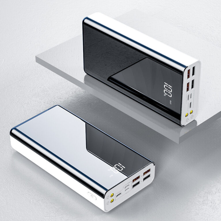 50000mAh power bank with full-screen digital display and multi-input charging