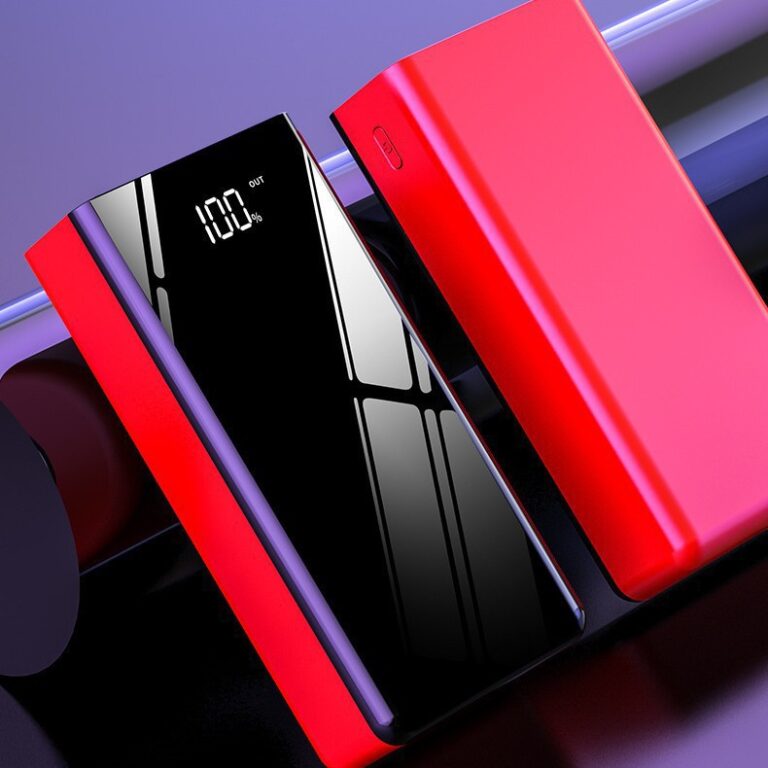 50000mAh power bank with mirror digital display and fast charging