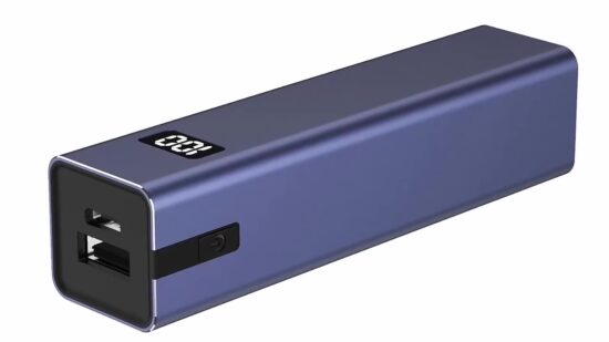 5000mAh Type-C power bank with PD fast charging and LED display