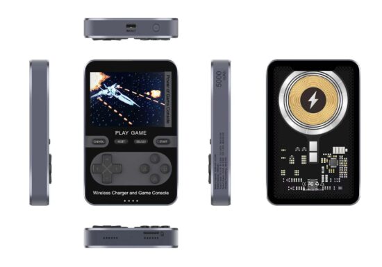 Game console design wireless magnetic 5000mAh power bank with 22.5W fast charge

