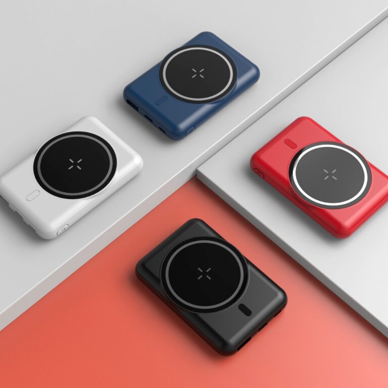 5000mAh magnetic slim power bank in multiple colors for gifts and mobile use