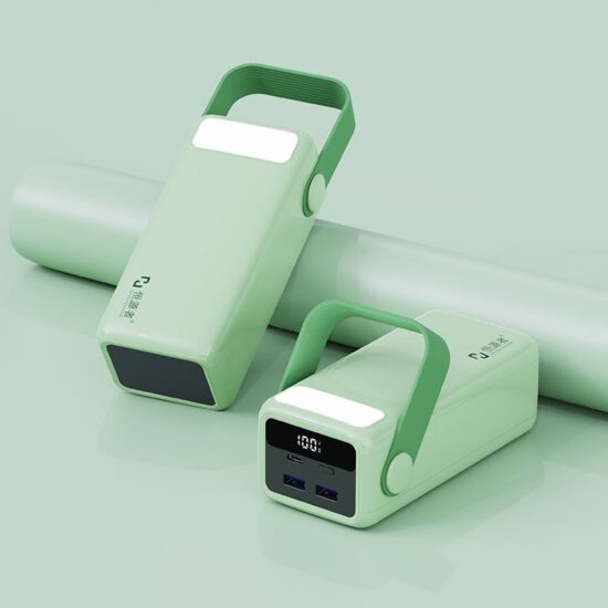 60000mAh durable power bank with fast charging and LED light for outdoor use
