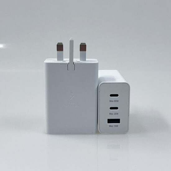 65W Triple-Port Fast Charger with A+2C for Samsung Devices