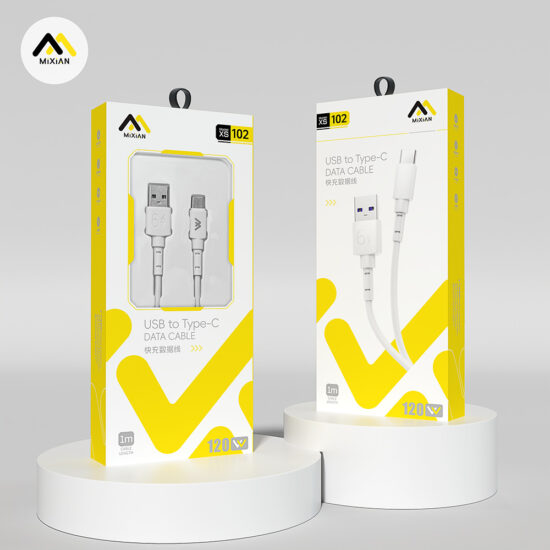 6A 120W Super Fast Charging USB Type-C Cable Compatible with Huawei, Apple, Android