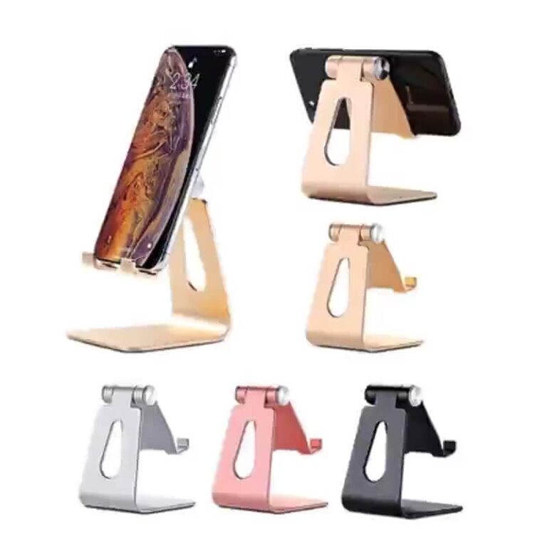 Foldable Aluminum Phone and Tablet Stand for Desk