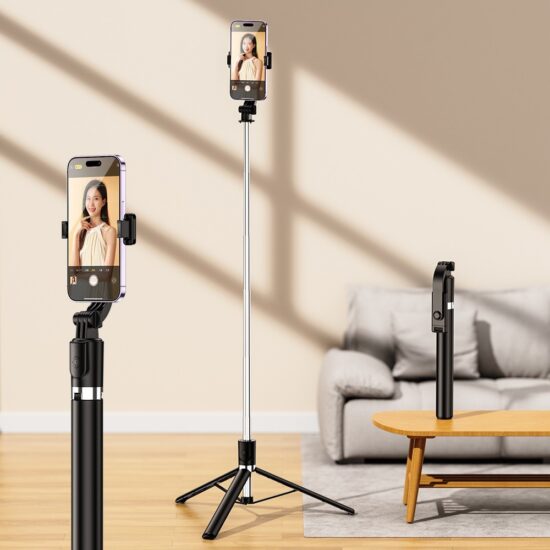 R1/R1S-L Bluetooth Selfie Stick Tripod with Fill Light