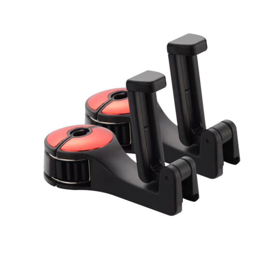  Car Headrest Hook with Phone Holder Lock Clip Design