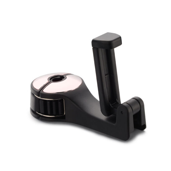 Car Headrest Hook with Phone Holder Lock Clip Design