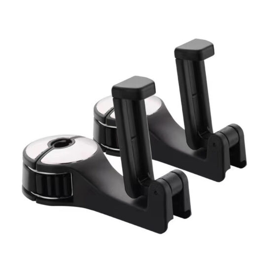  Car Headrest Hook with Phone Holder Lock Clip Design