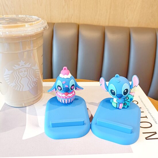 Creative Stitch Cartoon Phone Stand | Cute Multifunctional Desktop & Bedside Holder