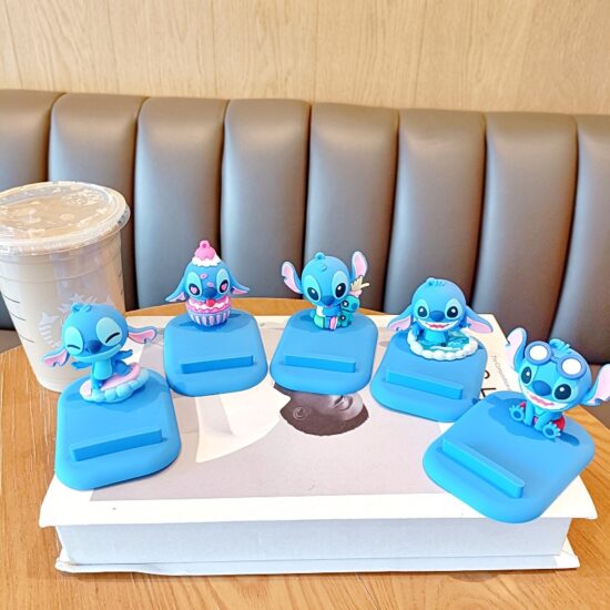 Creative Stitch Cartoon Phone Stand | Cute Multifunctional Desktop & Bedside Holder