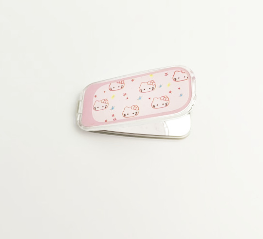 Cute Foldable Dog Mirror Phone Stand for Makeup & Viewing