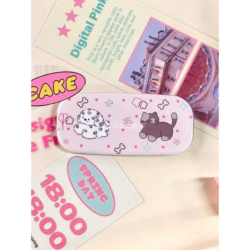 Cute Foldable Dog Mirror Phone Stand for Makeup & Viewing