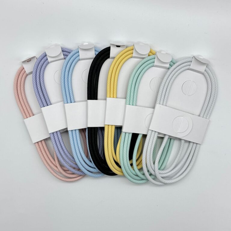 Dual USB-C Braided PD Fast Charging Cable for iPhone 15 16 with 60W Output