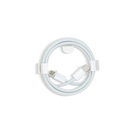Dual USB-C Braided PD Fast Charging Cable for iPhone 15 16 with 60W Output