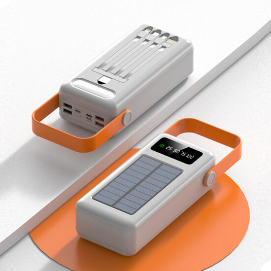 Solar fast charging outdoor power bank with LED display, 30000-120000mAh