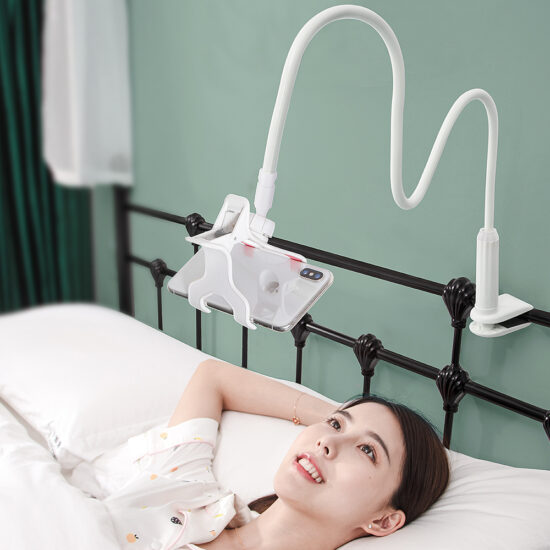 Flexible Universal Rotating Phone Holder for Desktop and Bedside